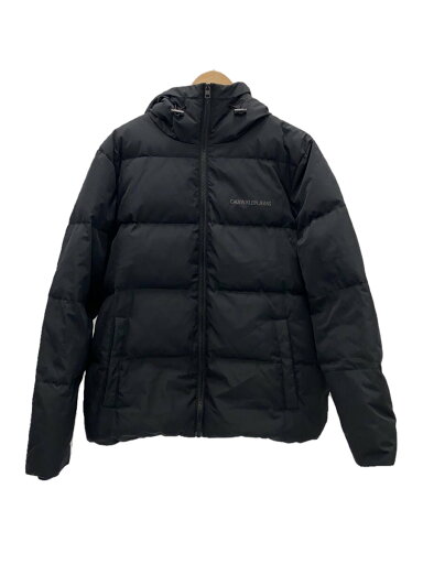 【中古】Calvin Klein Jeans◆ダウンジャケット/M/ポリエステル/BLK/無地【メンズウェア】 【中古】Calvin Klein Jeans◆ダウンジャケット/M/ポリエステル/BLK/無地【メンズウェア】