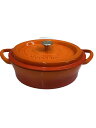 【中古】CASTPOT/鍋/容量:2.5L/サイズ:26cm/ORN【キッチン用品】