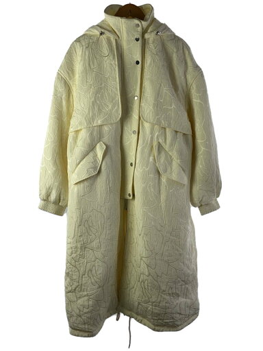 【中古】TODAYFUL◆Jacquard Down Coat/ロングダウンジャケット/38/ポリエステル/WHT/12320010【レディースウェア】 【中古】TODAYFUL◆Jacquard Down Coat/ロングダウンジャケット/38/ポリエステル/WHT/12320010【レディースウェア】