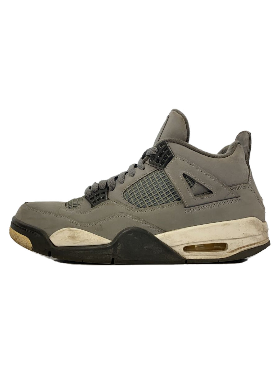 NIKE◆AIR JORDAN 4 RETRO/エアジョーダンレトロ/グレー/308497-007/27.5cm/GRY//