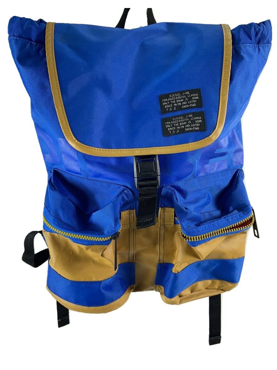 【中古】DIESEL◆リュック/--/BLU//【バッグ】