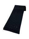 【中古】LOUIS VUITTON◆ストール/シルク/BLK/総柄/レディース/ダミエ柄【服飾雑貨他】(4)