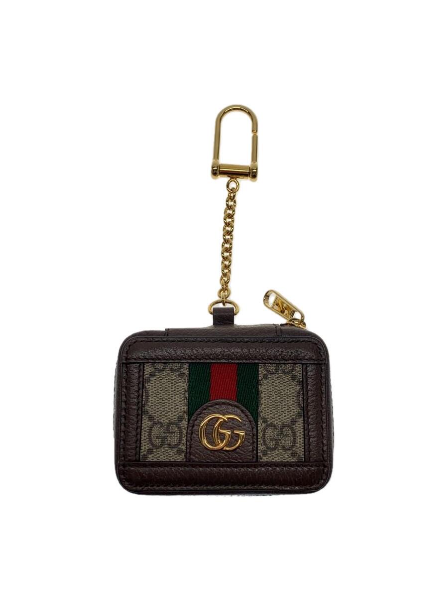 【中古】GUCCI◆キーチェーン/airpodsケース/小物/--/BRW/総柄/レディース/699771【服飾雑貨他】
