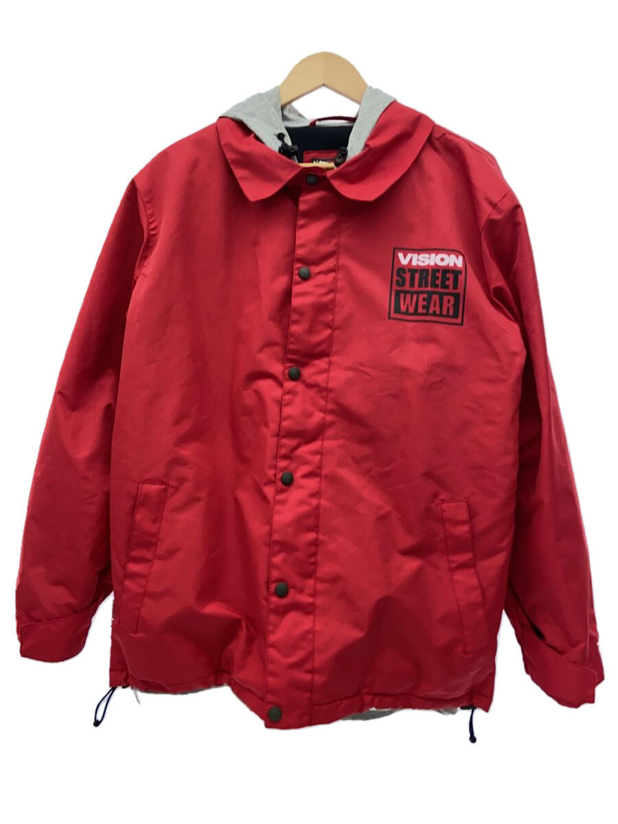 【中古】VISION STREET WEAR◆ウェアー/M/RED【スポーツ】