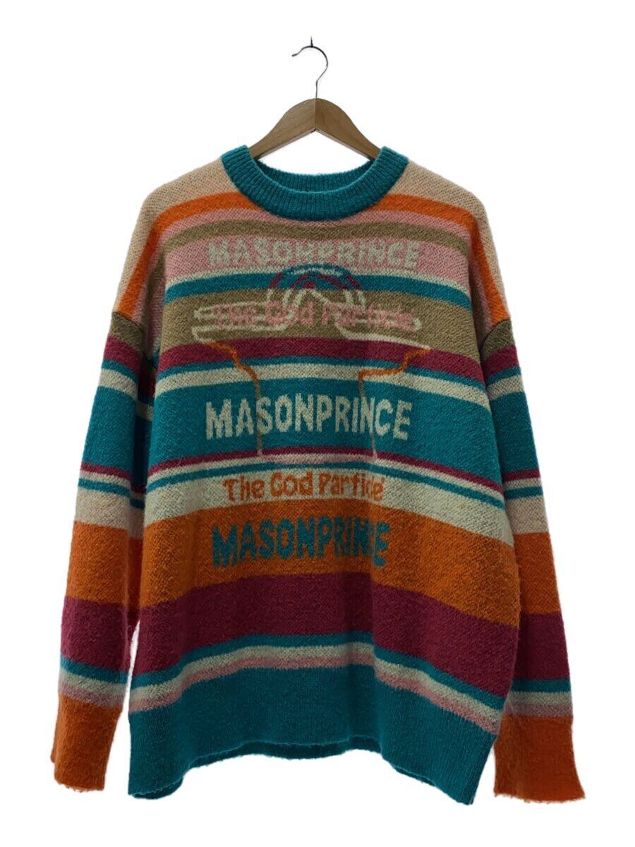 MASONPRINCE◆ニット・セーター(厚手)/L/--/マルチカラー/総柄