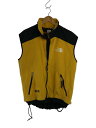 【中古】THE NORTH FACE◆フリースベスト/L/ポリエステル/YLW【メンズウェア】