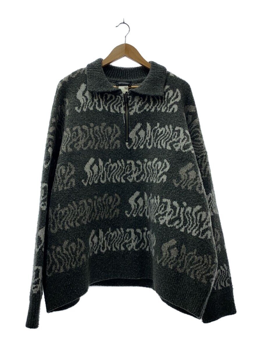MASONPRINCE◆ニット・セーター(厚手)/3/--/GRY/総柄