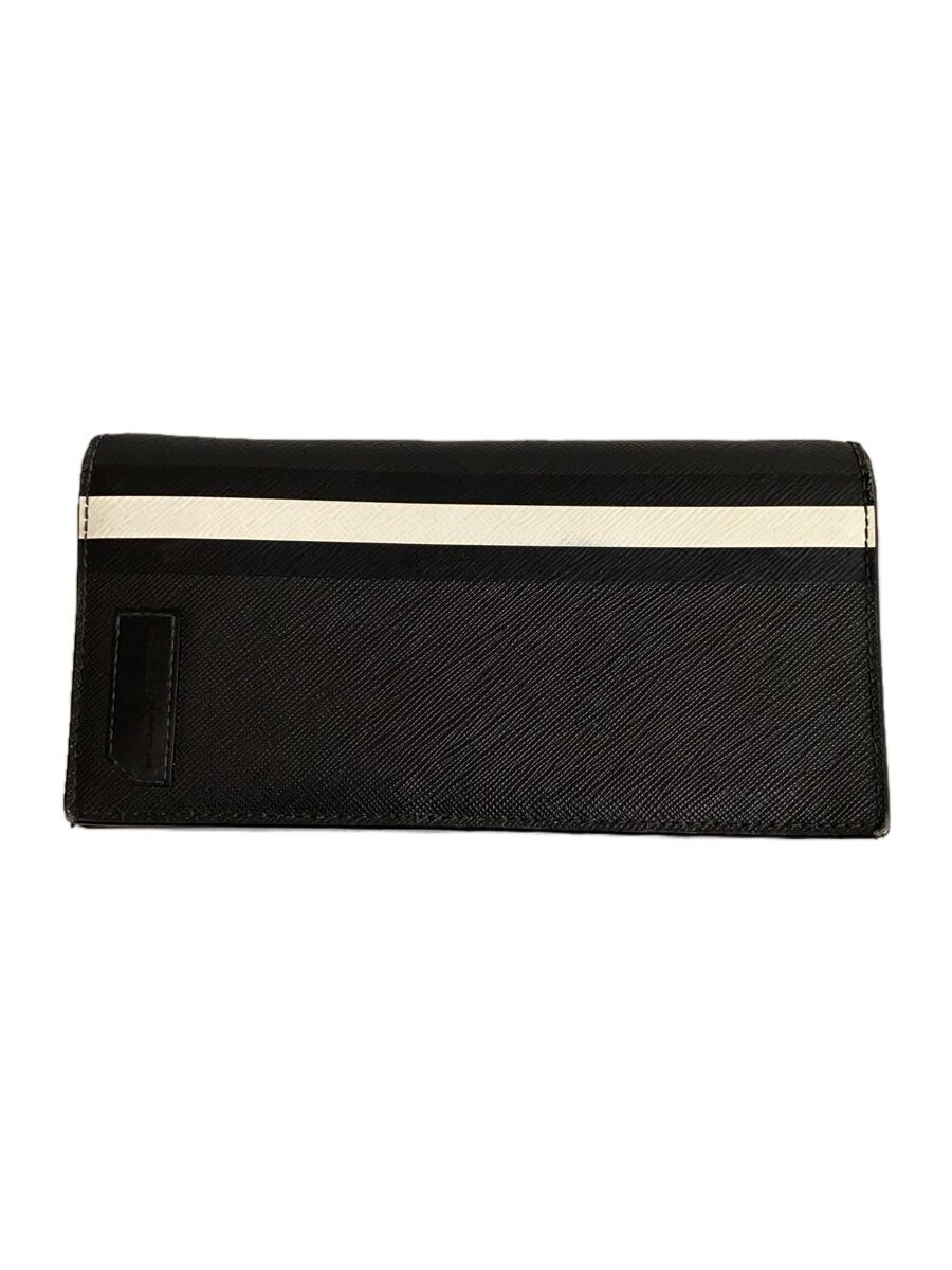 【中古】BALLY◆長財布/レザー/BLK/メンズ【服飾雑貨他】