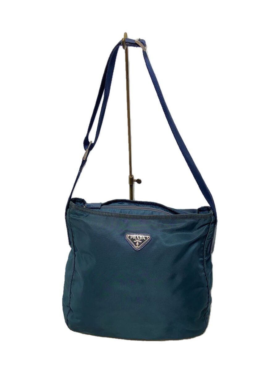 PRADA - 【中古】PRADA◆ハンドバッグ/ナイロン/グリーン/ワンショルダー【バッグ】