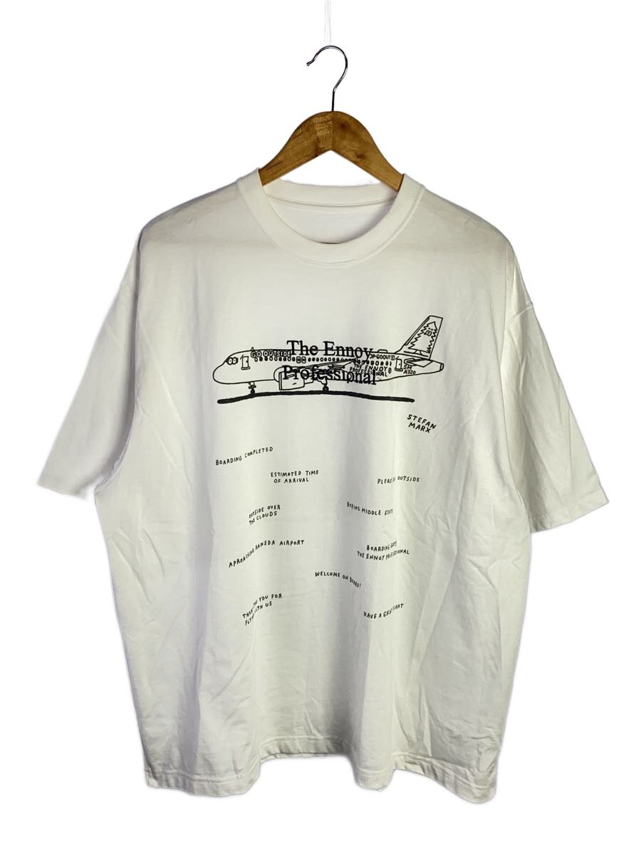 【中古】the ennoy professional◆Stefan Marx T-SHIRS/XL/コットン/WHT/AW23BRENCT03NTL【メンズウェア】