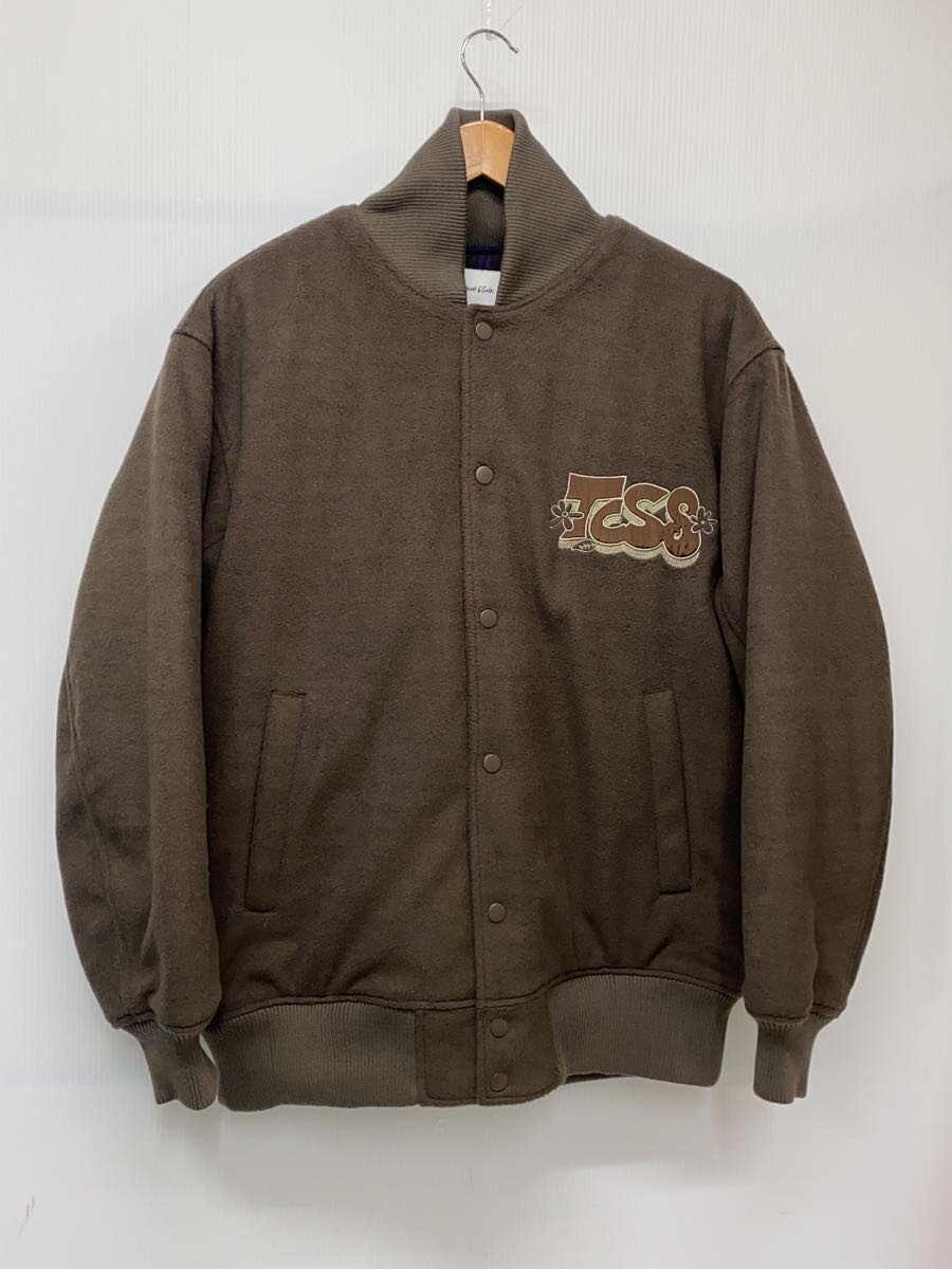 TCSS(THE CRITICAL SLIDE SOCIETY)◆LAMBER JACKET/スタジャン/M/ポリエステル/KHK/無地