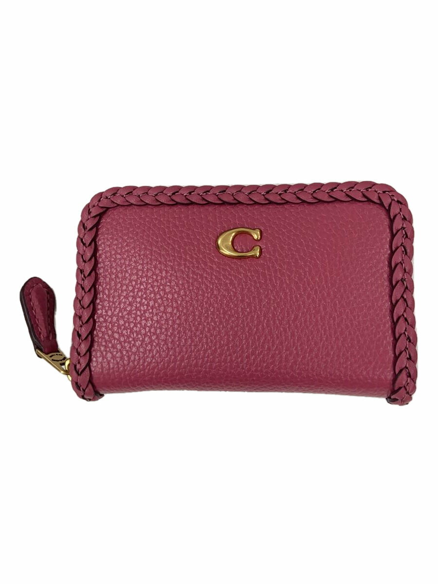 【中古】COACH◆コインケース/レザー/PNK/無地/レディース/CJ876【服飾雑貨他】