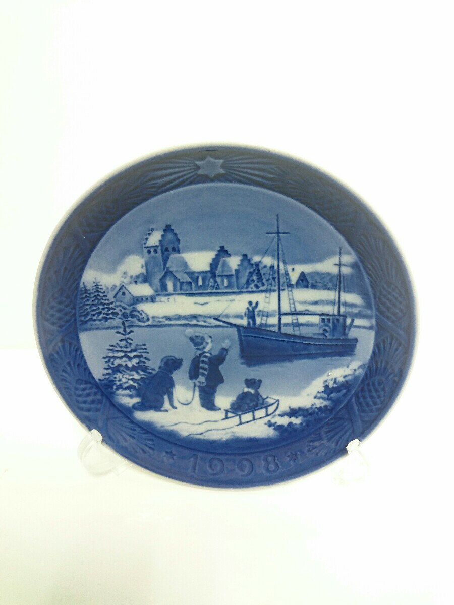 【中古】ROYAL COPENHAGEN◆プレート/BLU