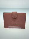 【中古】CHANEL◆2つ折り財布/--/PNK/無地/レディース【服飾雑貨他】