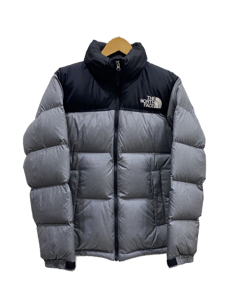 THE NORTH FACE◆NOVELTY NUPTSE JACKET_ノベルティーヌプシジャケット/S/ポリエステル/GRY//
