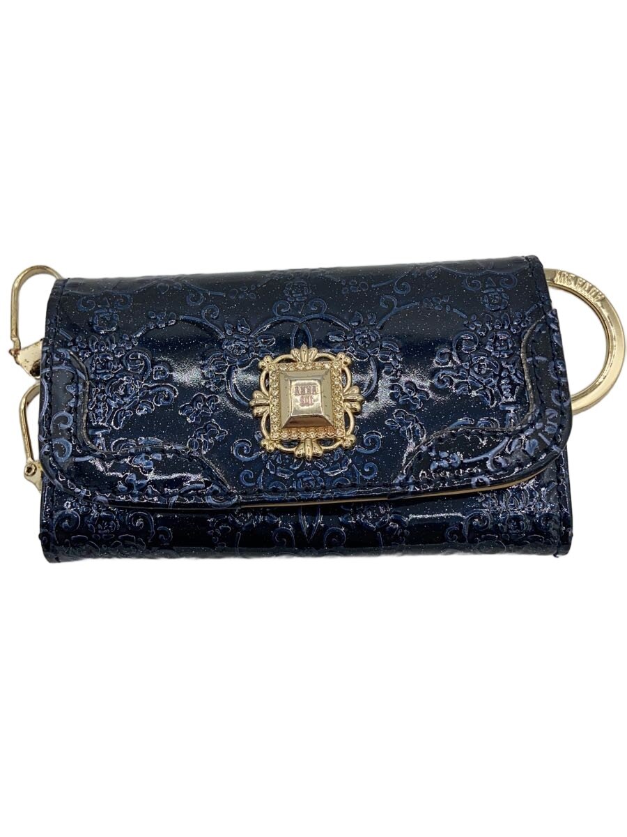 【中古】ANNA SUI◆キーケース/--/NVY/無地/レディース【服飾雑貨他】
