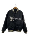 【中古】LOUIS VUITTON◆24SS エンブロイダードナイロンベースボールブルゾン/ガラスパッチ/RM241 GPD HQB71E【メンズウェア】