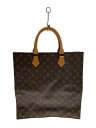 【中古】LOUIS VUITTON◆1)サック・プラ_モノグラム・キャンバス_BRW/PVC/BRW【バッグ】(4)