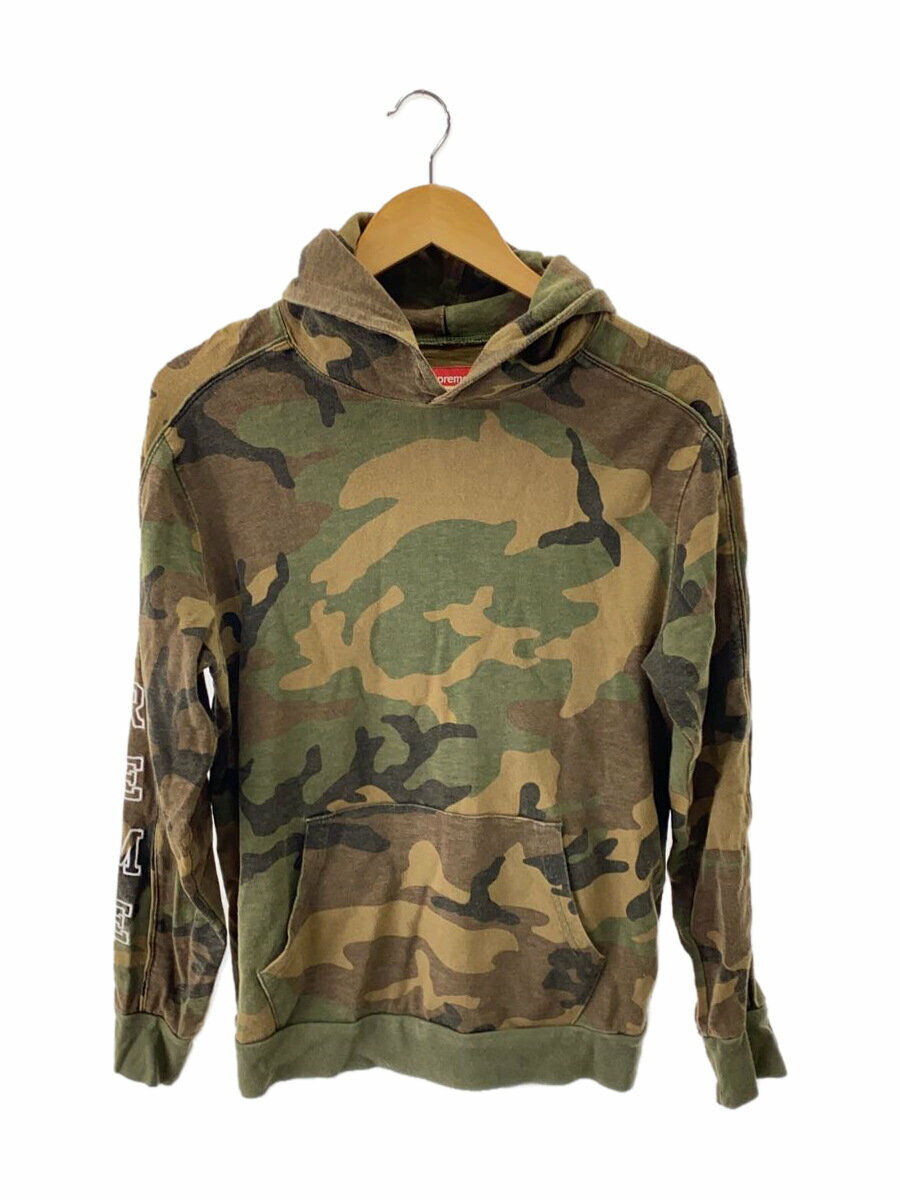 【中古】Supreme◆パーカー/S/コットン/KHK/カモフラ【メンズウェア】