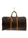 【中古】LOUIS VUITTON◆キーポル・バンドリエール50_モノグラム・キャンバス_BRW/PVC/ブラウン/M41416【バッグ】