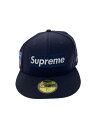 【中古】Supreme◆World Famous Box Logo/キャップ/7 1/2/ウール/NVY/メンズ【服飾雑貨他】