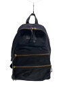 【中古】MARC BY MARC JACOBS◆リュック/ナイロン/BLK/無地【バッグ】