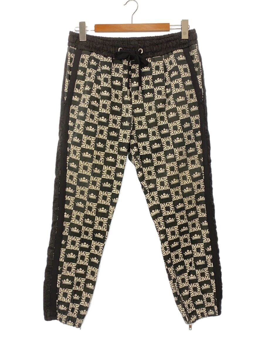 【中古】DOLCE&GABBANA◆ボトム/48/コットン/BLK/総柄/GYNLAT/FSFIG【メンズウェア】