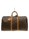 【中古】LOUIS VUITTON◆キーポル55_モノグラム・キャンバス_BRW/PVC/BRW【バッグ】
