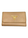 【中古】PRADA◆キーケース/--/BEG/レディース【服飾雑貨他】