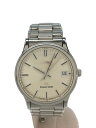 【中古】Grand Seiko◆デイト/クォーツ腕時計/アナログ/ステンレス/BEG/9587-7010【服飾雑貨他】