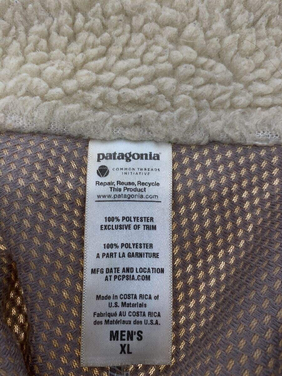 【中古】patagonia◆フリースジャケット/XL/ポリエステル/BEG/無地/23055FA11//【メンズウェア】
