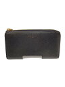 【中古】LOUIS VUITTON◆ポルト・フォイユ・コメット_トリヨン_BLK/牛革/BLK/無地/レディース//【服飾雑貨他】