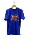【中古】Disney◆00s/Disney WORLD/100 years of magic/Tシャツ/S/コットン/BLU【メンズウェア】