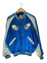 【中古】Kearney House◆~90s/龍頭/ドラゴン/スカジャン/中綿/L/ナイロン/ブルー/59-7573【メンズウェア】