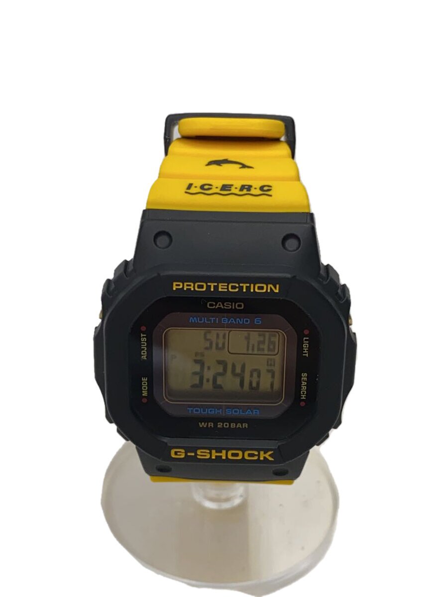 Other - 【中古】CASIO◆ソーラー腕時計_G-SHOCK/デジタル/ラバー/BLK/YLW【服飾雑貨他】