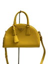 【中古】PRADA◆サフィアーノ/ハンドバッグ/レザー/イエロー/無地/2WAY/BL0854【バッグ】(4)