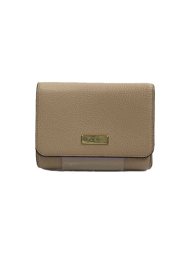 【中古】FURLA◆3つ折り財布/レザー/BEG/レディース//【服飾雑貨他】 【中古】FURLA◆3つ折り財布/レザー/BEG/レディース//【服飾雑貨他】