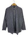 【中古】RALPH LAUREN◆長袖シャツ/L/コットン/NVY/無地【メンズウェア】(4)