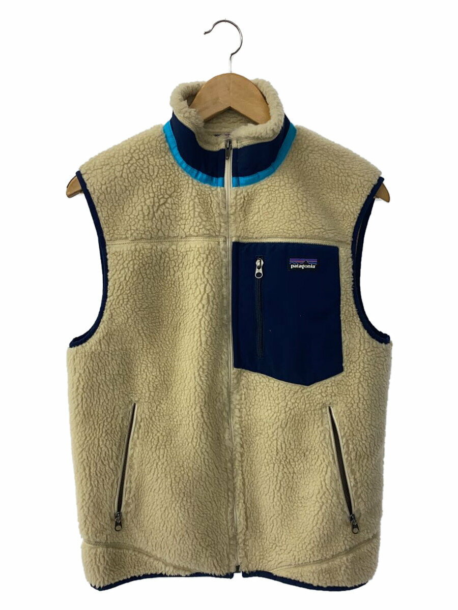 【中古】patagonia◆フリースベスト/S/ポリエステル/BEG/23047FA13【メンズウェア】