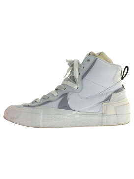 【中古】NIKE◆BLAZER MID SACAI/ブレーザーミッドサカイ/ホワイト/BV0072-100/28cm/ホワイト【シューズ】