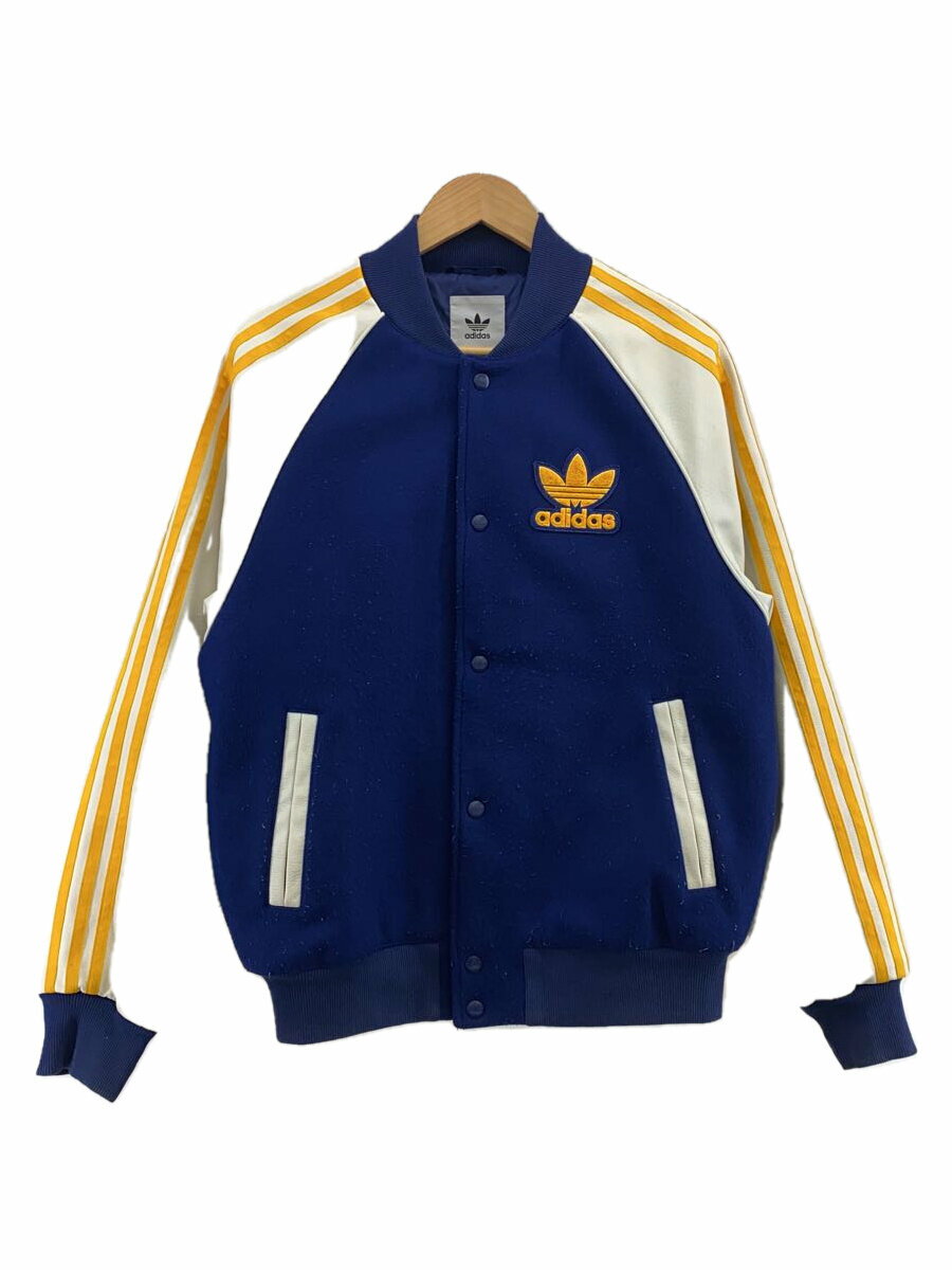 【中古】adidas◆SST VARSITY/毛玉有り/スタジャン/S/ポリエステル/NVY/IL2574【メンズウェア】