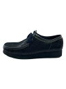 【中古】Clarks◆スネークエンボス/型押しレザー/ワラビー/シューズ/27cm/ブラック/黒/261740887090【シューズ】