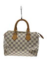 【中古】LOUIS VUITTON◆スピーディ25_ダミエ・アズール/PVC/WHT【バッグ】