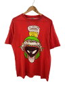 【中古】PRIDE◆90s WARNAR Tシャツ/コットン/RED【メンズウェア】