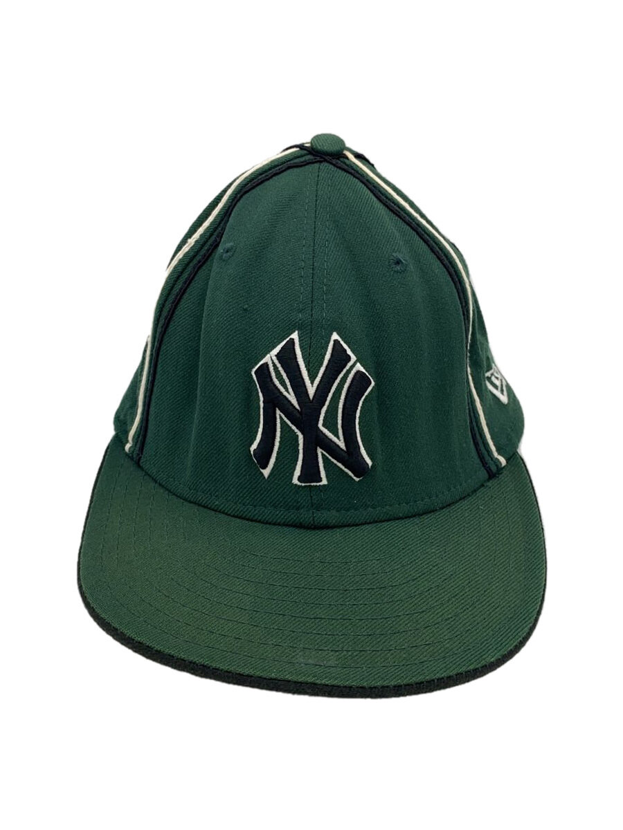 【中古】NEW ERA◆キャップ/7 1/2/ウール/GRN/メンズ/USA製【服飾雑貨他】