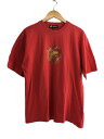 【中古】HUNTING WORLD◆Tシャツ/XL/コットン/RED/S808【メンズウェア】