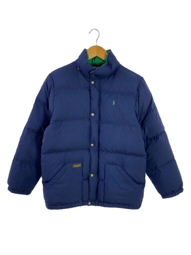【中古】POLO RALPH LAUREN◆ダウンジャケット/L/ポリエステル/NVY/無地【レディースウェア】 【中古】POLO RALPH LAUREN◆ダウンジャケット/L/ポリエステル/NVY/無地【レディースウェア】