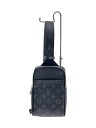 【中古】LOUIS VUITTON◆アウトドア・スリングバッグ_タイガラマ_BLK/--/BLK【バッグ】