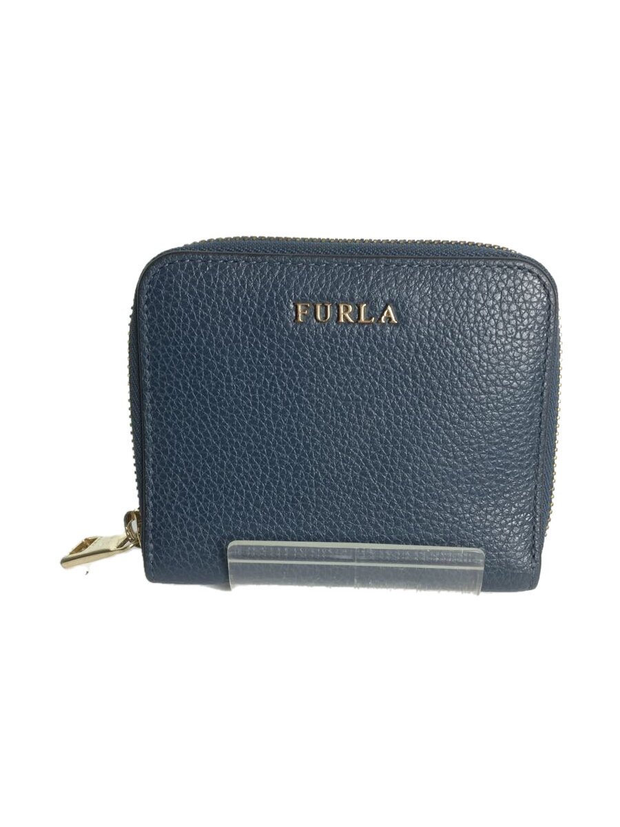 【中古】FURLA◆2つ折り財布/レザー/