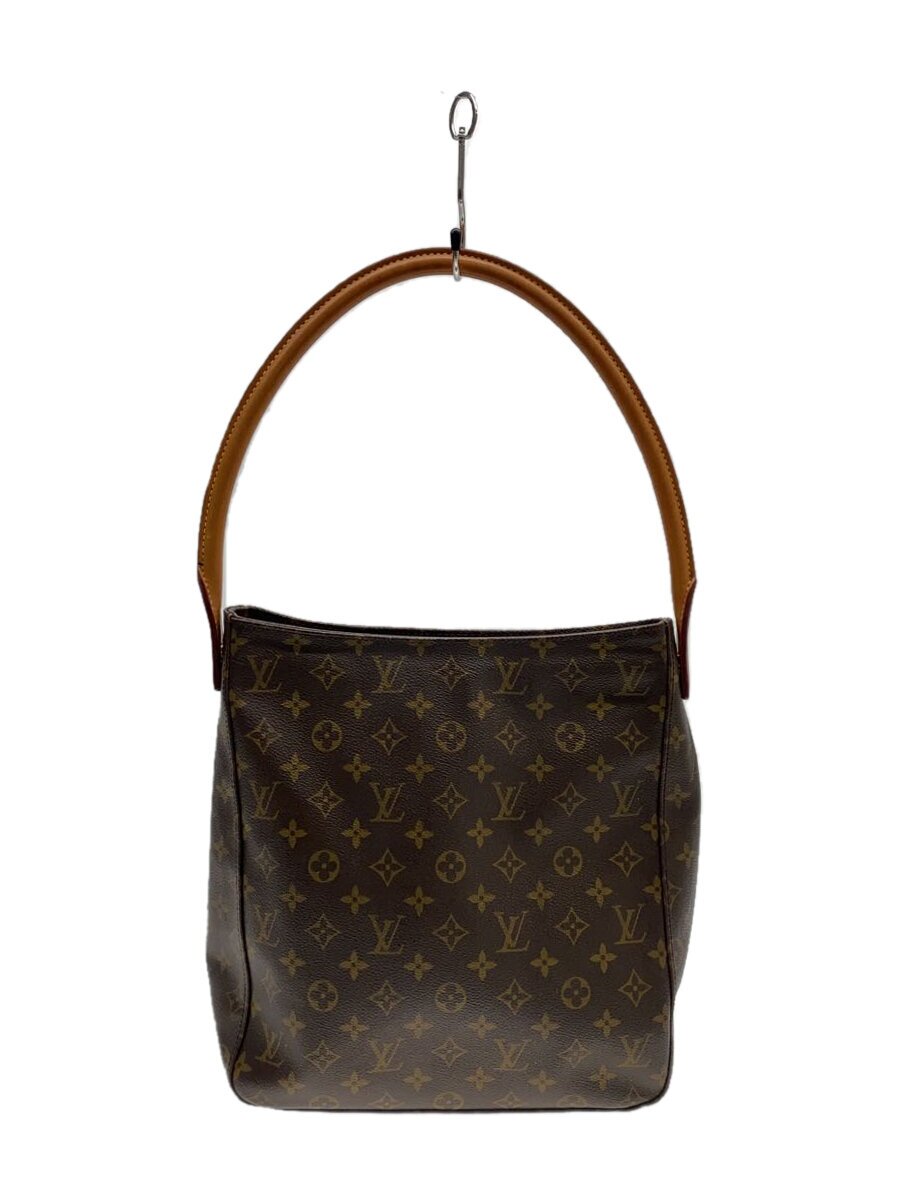 LOUIS VUITTON◆ルーピングGM_モノグラム・キャンバス_BRW/PVC/BRW